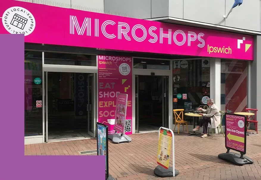 The front of MicroShops, Ipswich.