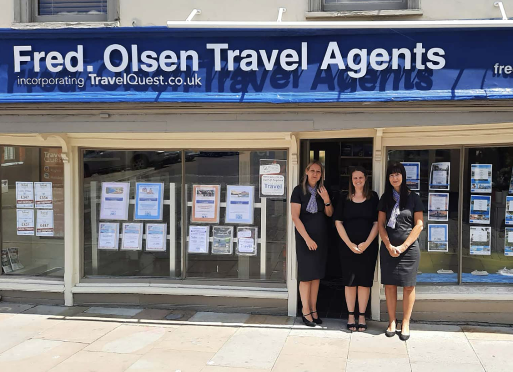 Great customer service, face-to-face, with Fred. Olsen Travel