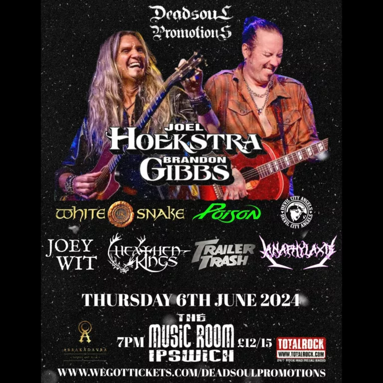 Whitesnake’s guitarist Joel Hoekstra & Brandon Gibbs + support - Ipswich.love