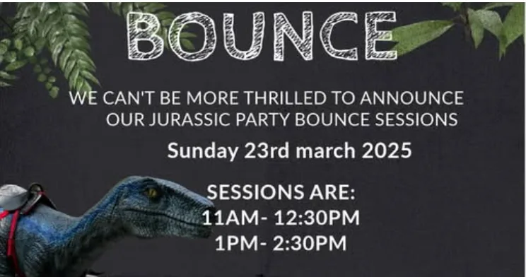 Jurassic Party Bounce - Ipswich.love