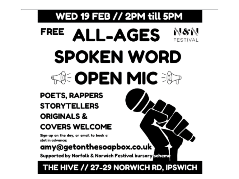 All-ages Spoken Word Open Mic Event - Ipswich.love