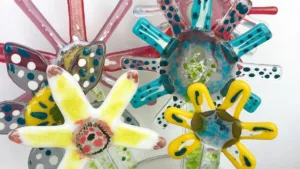 Fused Glass Flowers