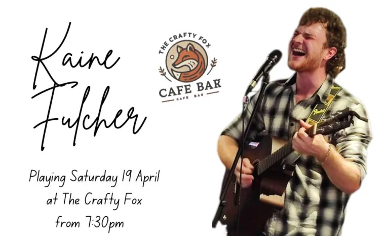 Kaine Fulcher at The Crafty Fox - Ipswich.love