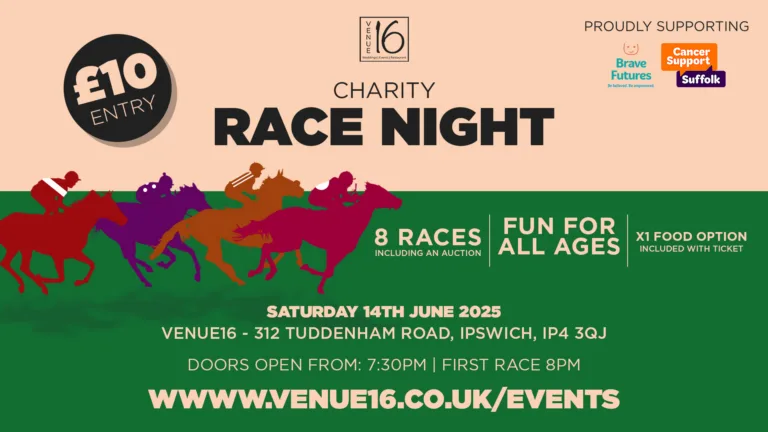 Venue16’s Charity Race Night 2025 - Ipswich.love
