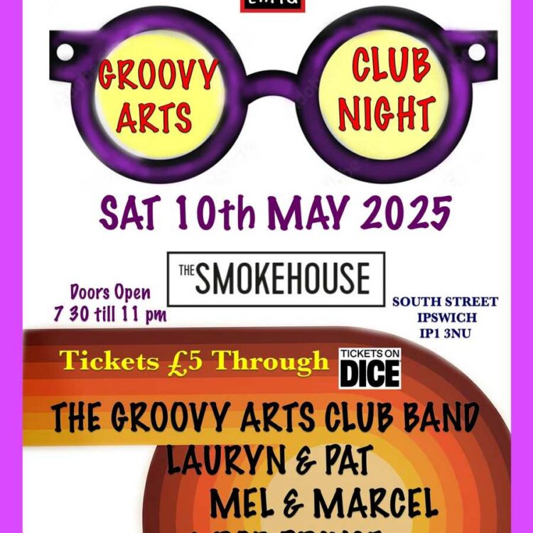 Groovy Arts Club Night For Charity (War Child & Anglia Care Trust)