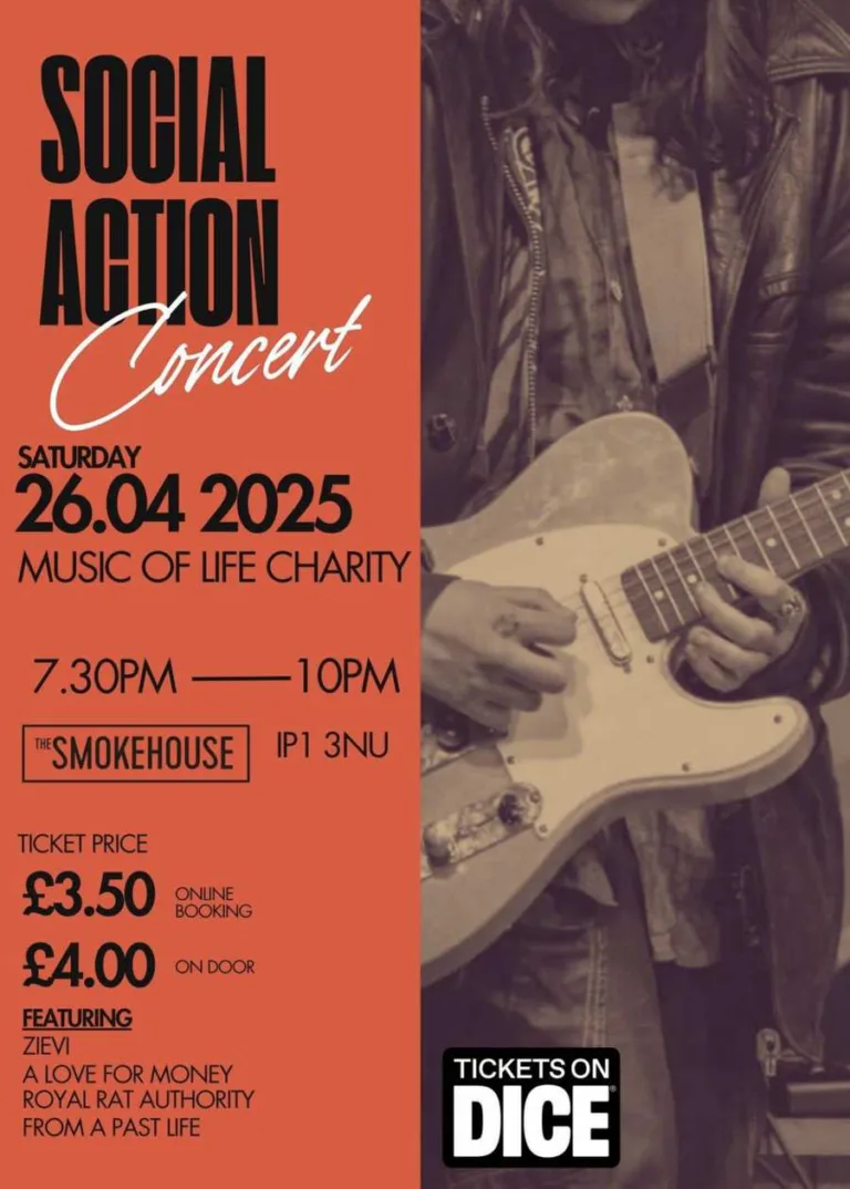 Social Action Concert Poster for Ipswich