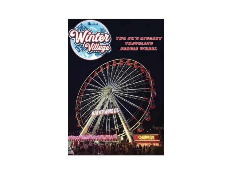 Winter Ferris wheel at Trinity Park
