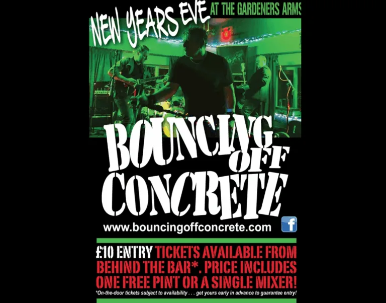 New Year’s Eve with Bouncing Off Concrete