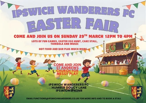 EASTER FAIR AT IPSWICH WANDERERS FOOTBALL CLUB