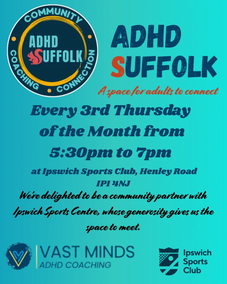 ADHD Suffolk – a space for adults to connect - Ipswich.love
