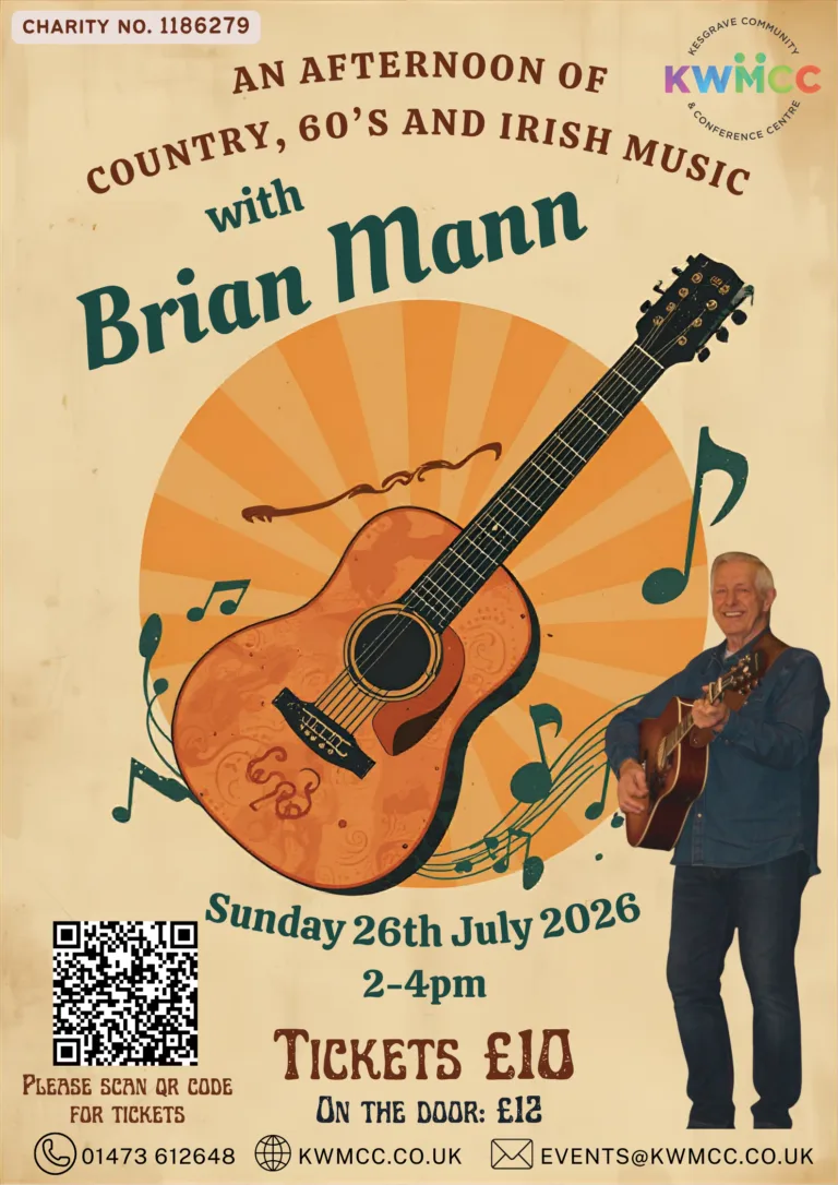 An Afternoon of Country, 60’s and Irish Music Live with Brian Mann - Ipswich.love