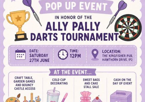 Pop up Family fun charity event at the Kingfisher