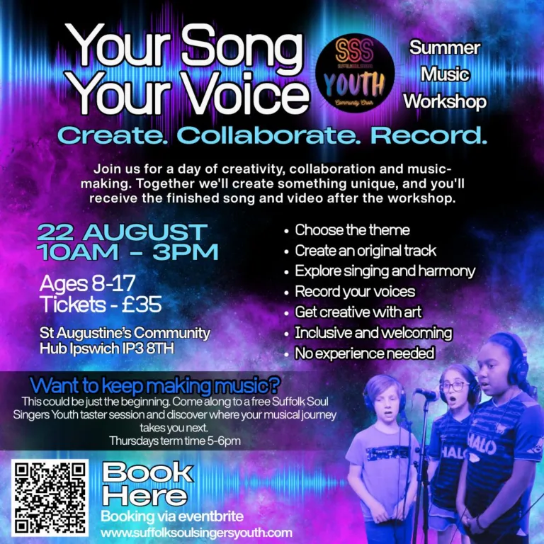 Your Song, Your Voice – Summer Music Workshop - Ipswich.love