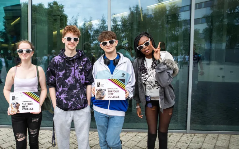 Learners enrolling at Suffolk New College