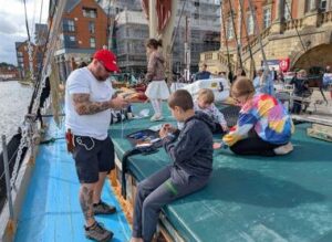 Ipswich Maritime Trust festivities in the Heritage Harbour