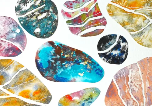Painting Calm: Watercolour Pebbles - Ipswich.love