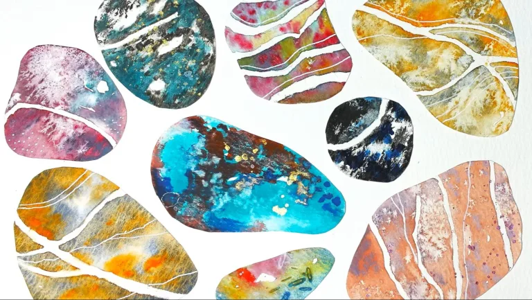 Painting Calm: Watercolour Pebbles - Ipswich.love
