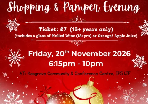 Fi’s Festive Fundraiser – Christmas Shopping & Pamper Evening - Ipswich.love