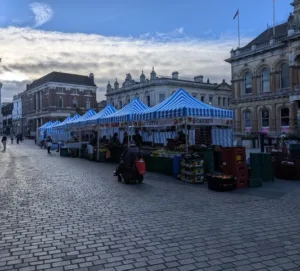 Upgraded stalls as Ipswich market moves to northern Cornhill - Ipswich.love